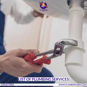 List of Plumbing Services
