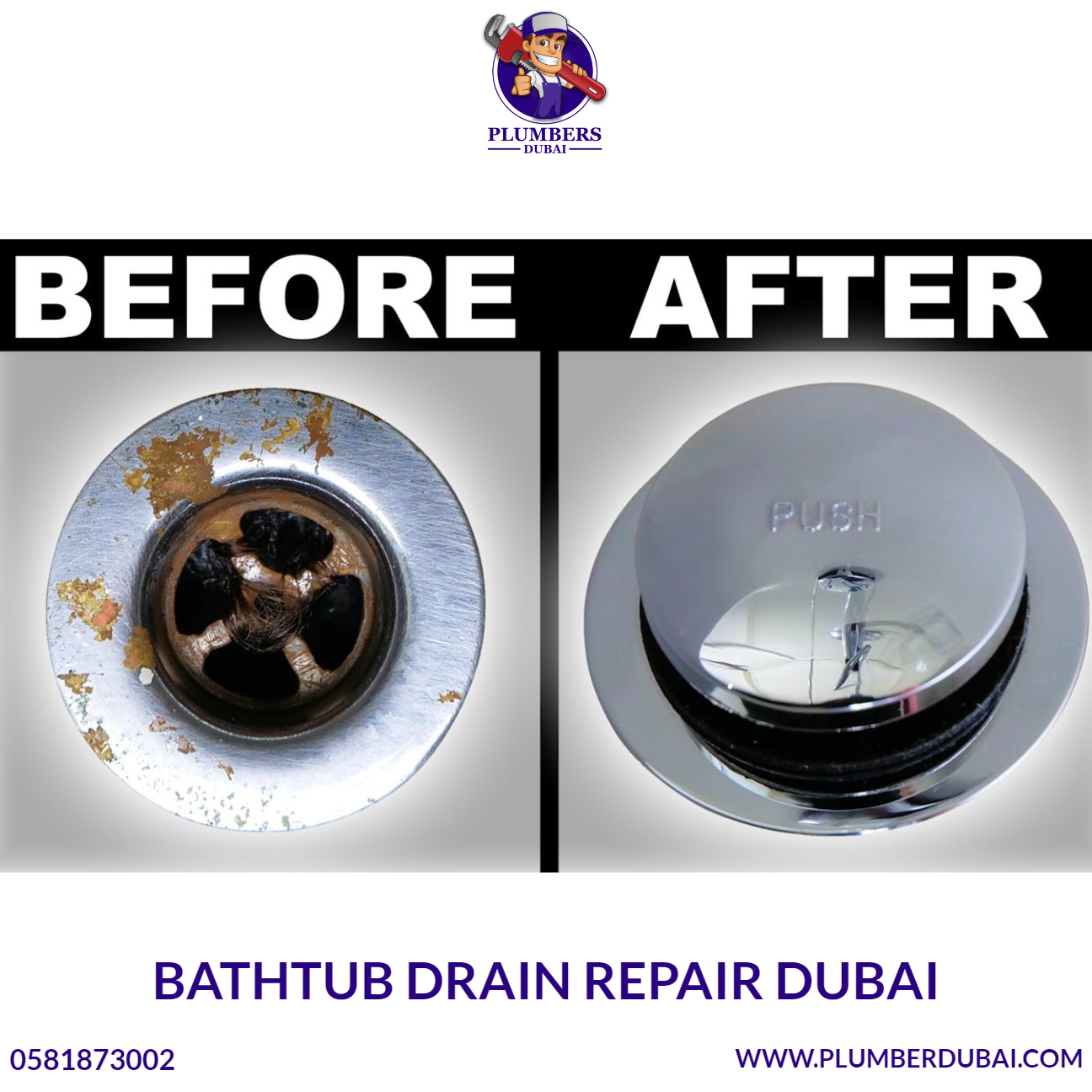 Bathtub Drain Repair Dubai