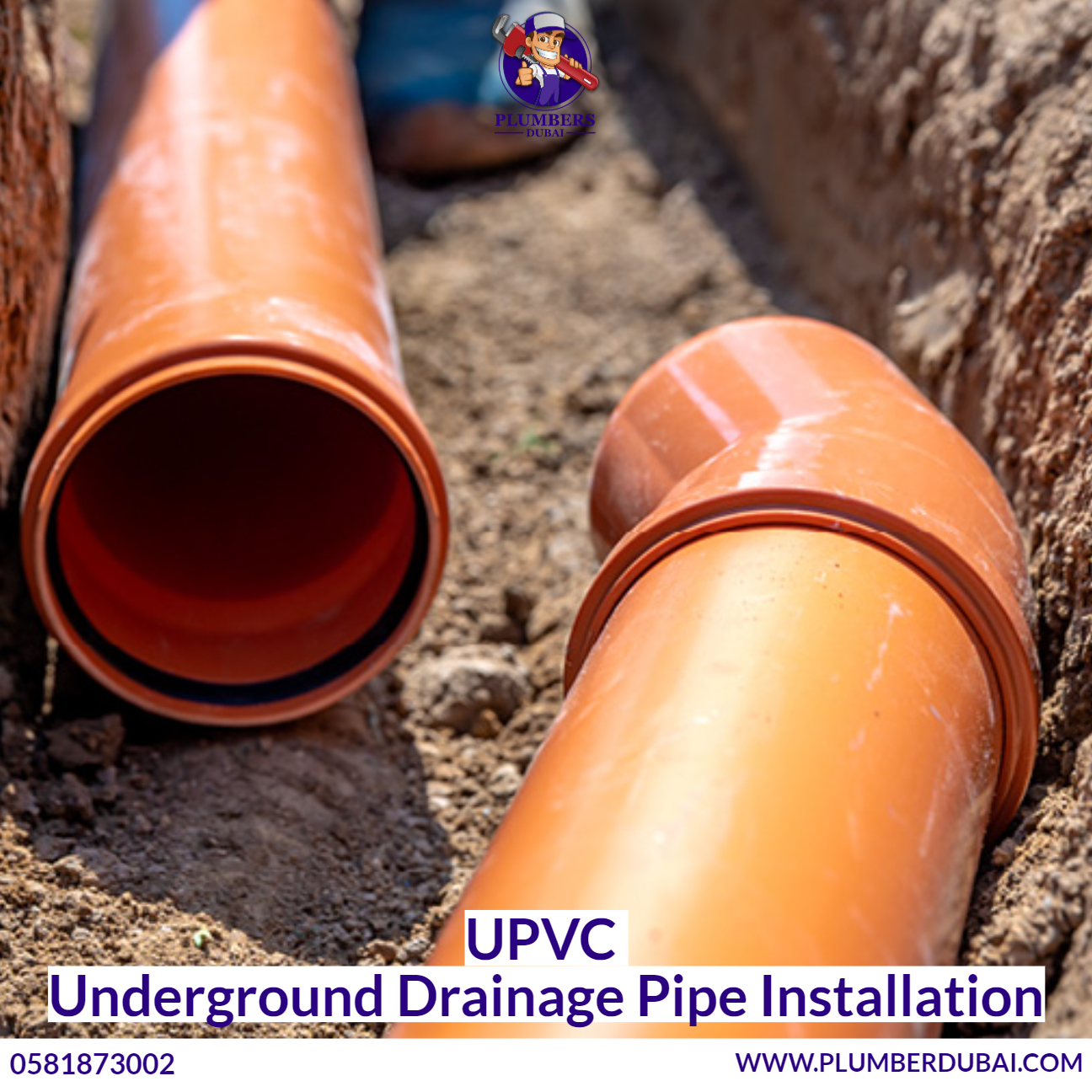 UPVC Underground Drainage Pipe Installation