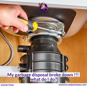 My garbage disposal broke down – what do I do?