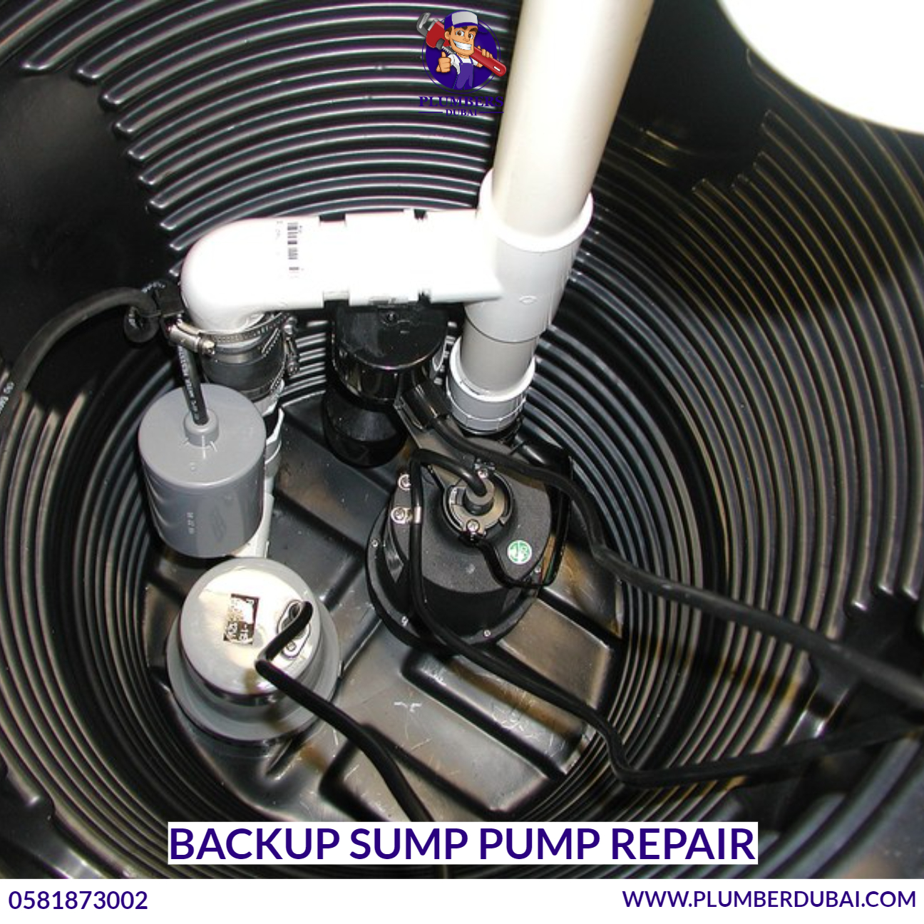 Backup sump pump repair