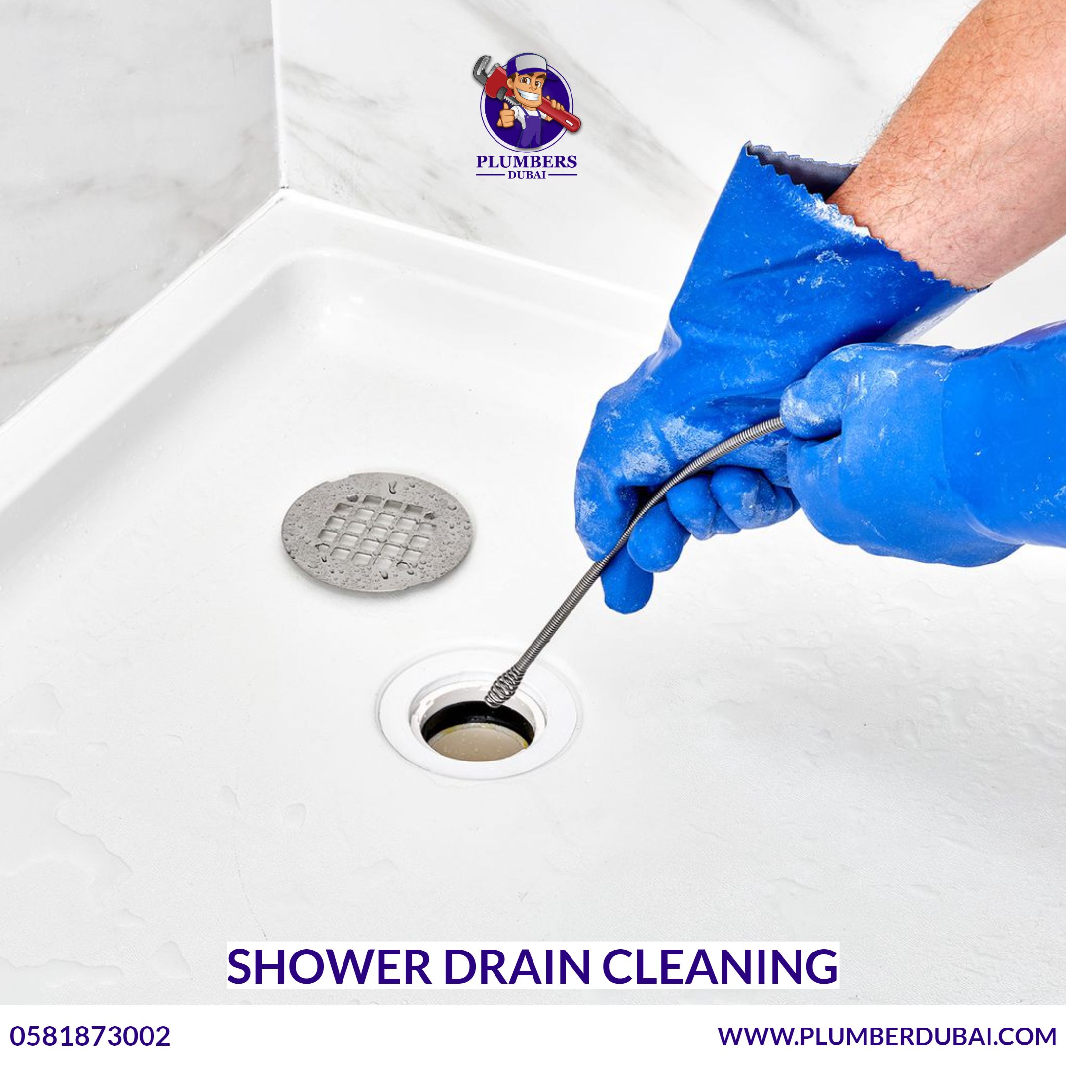 Shower drain cleaning