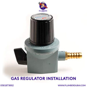 Gas regulator installation