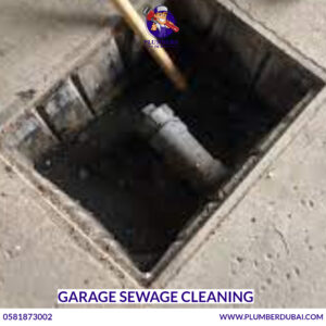 Garage sewage cleaning