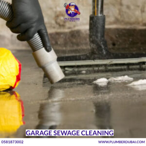 Garage sewage cleaning