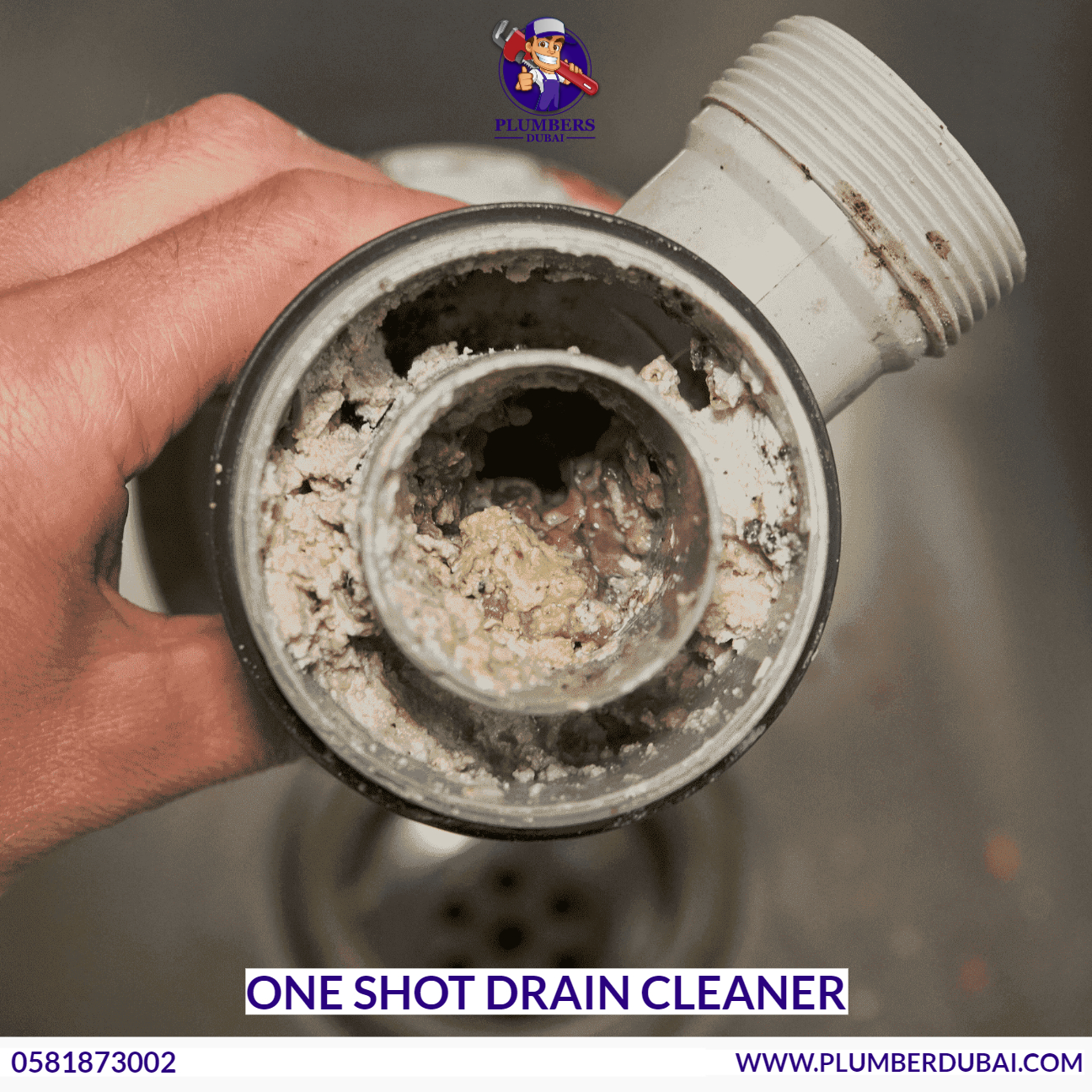 One shot drain cleaner