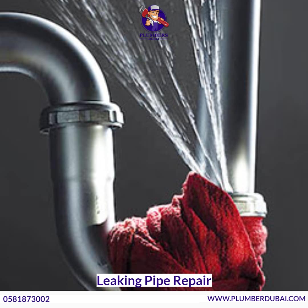 Completed pipe repair work in Dubai home with proper cleanup