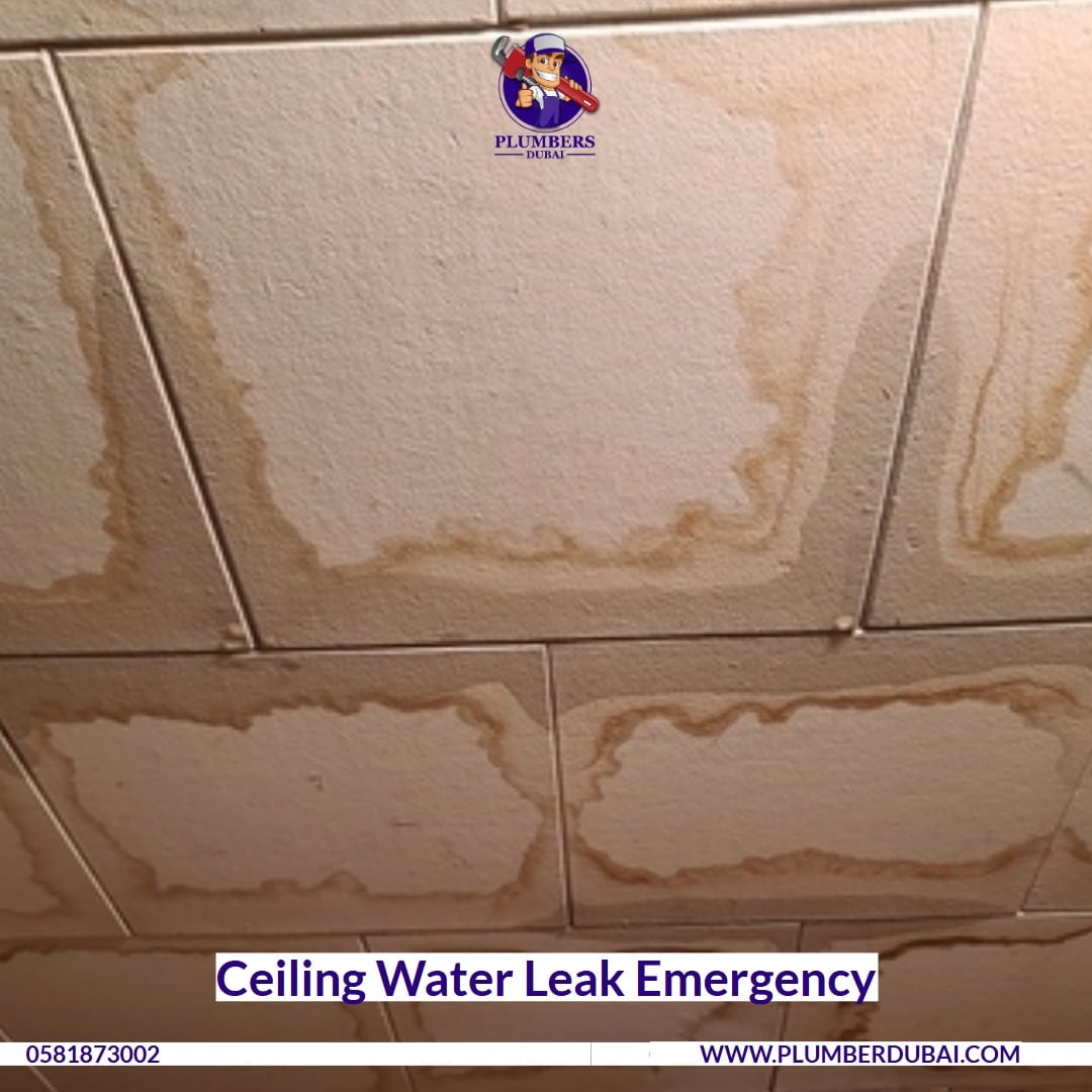 Water damage ceiling Dubai apartment
