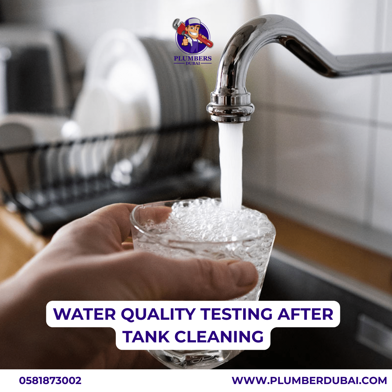 Water Testing Clean Water Quality Testing After Tank Cleaning - 0581873002 - Plumber Dubai