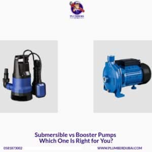 Booster pump installation for low water pressure in Dubai apartment